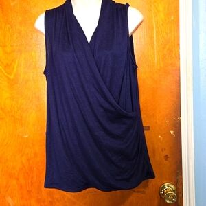 41 hawthorn Benni Wrap Front, Ruched sleeveless top